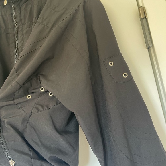 Vintage 90s Black Bomber Jacket/ Windbreaker - Picture 5 of 5